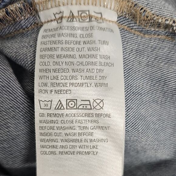 Susan Graver Jeans Dark Blue Denim Jacket Dress w/Belted Waist Womens Size MP - Picture 10 of 10